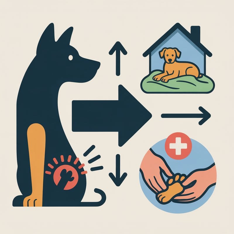 Infografik: Entscheidungshilfe bei Humpeln – Wann zum Tierarzt?